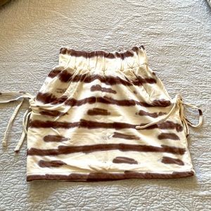 ASOS brown and white skirt